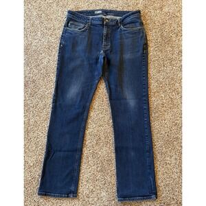 Stio Trade Jean 38Lx32 (Fits 37x32) Blue Straight Stretch Denim Cotton Spandex